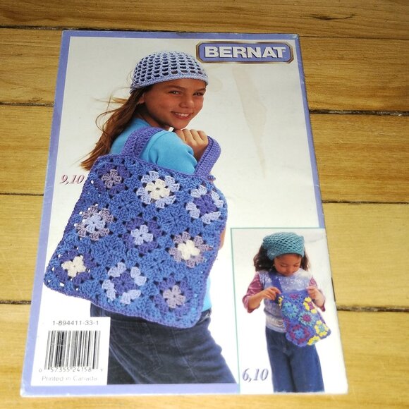 Bernat Handicrafter #101 Girl Talk Crochet Booklet (Bernat, 2000) - Picture 2 of 2